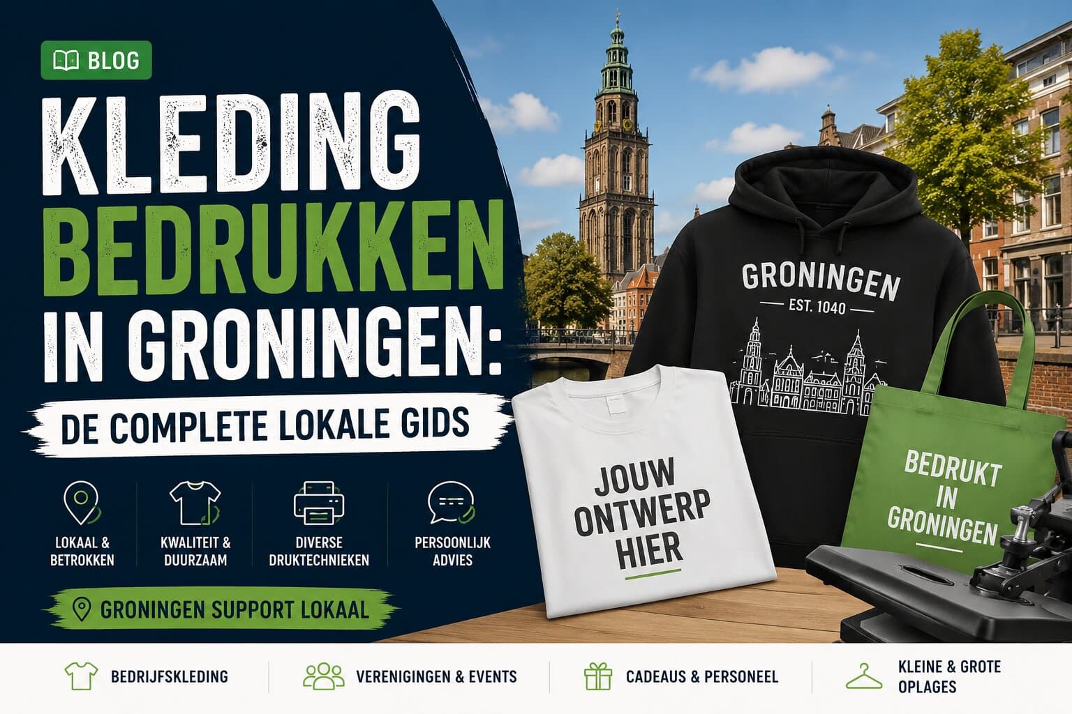 Kleding bedrukken in Groningen: de complete lokale gids